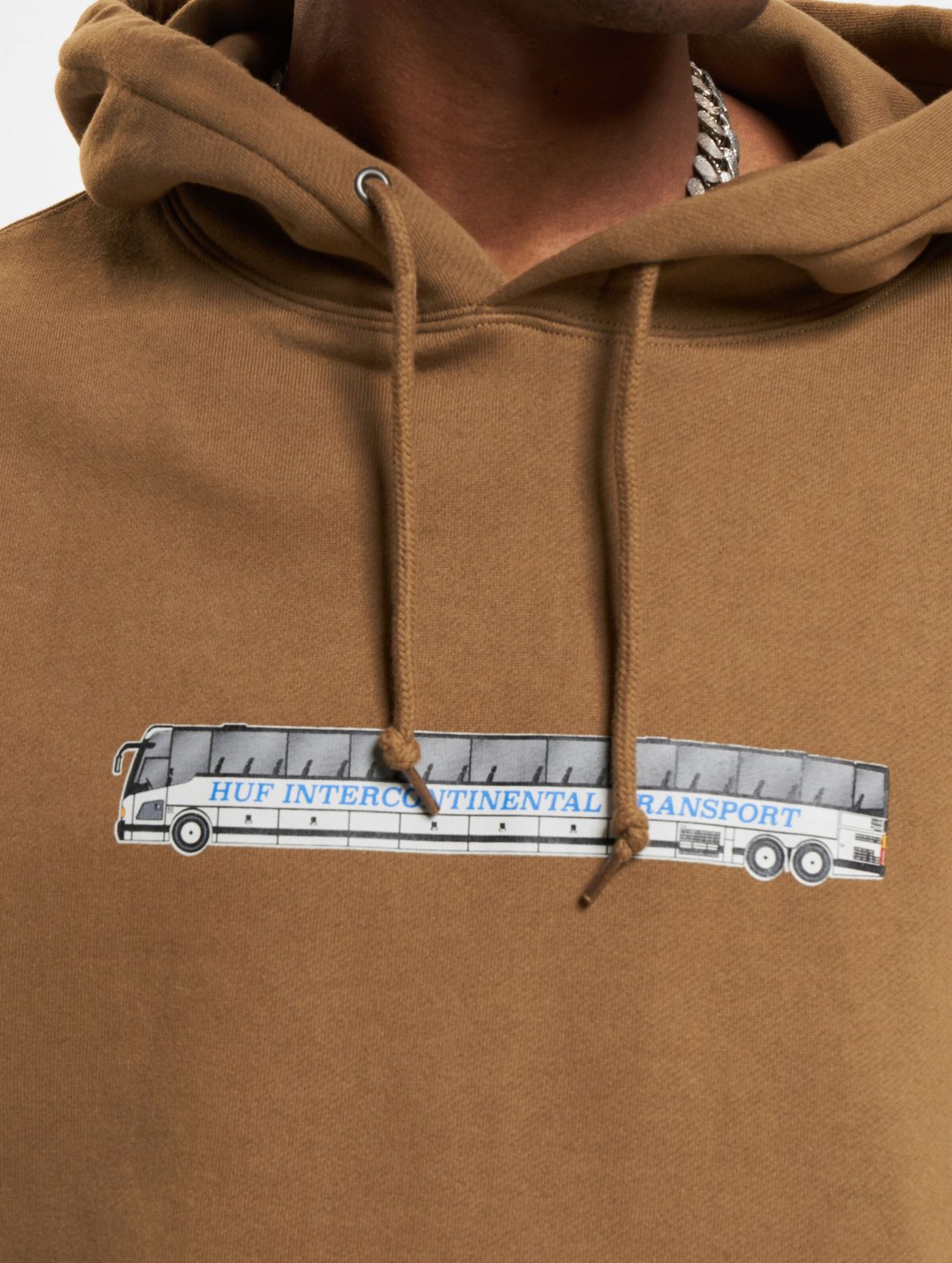 HUF Transport Hoodie schlamm