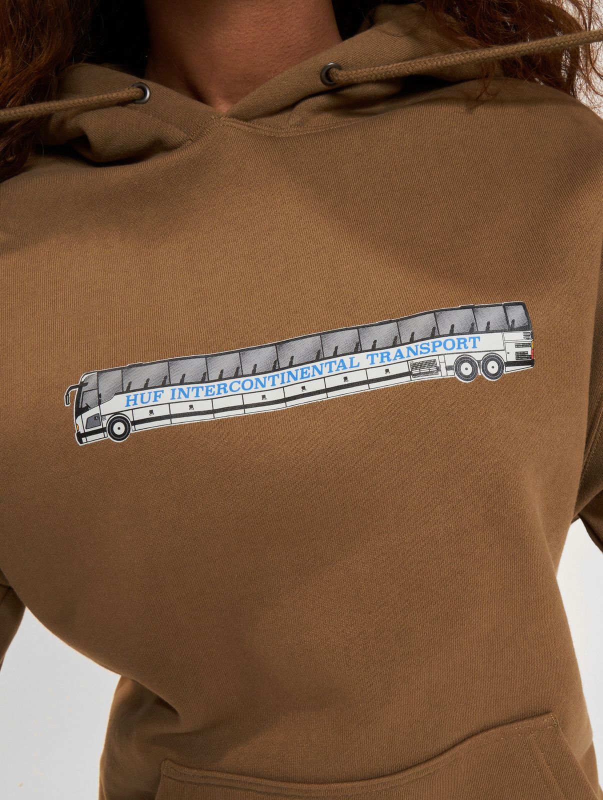 HUF Transport Hoodie schlamm