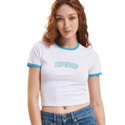 Rip N Dip Team Spirit Kurzes Ringer-T-Shirt weiß