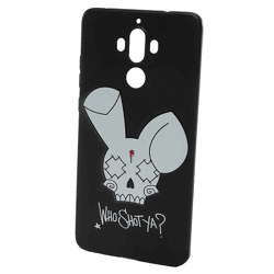 WHO SHOT YA? Bunny Logo Huawei Handyhülle schwarz MATE 9