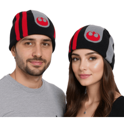 Star Wars: The Force Awakens Beanie, Poe Dameron, KC505009STW, Black/Gray/Red