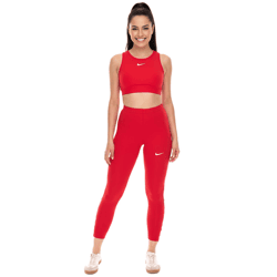 NIKE Sporttight Damen Trainings-Hose mit DRI-FIT-Technologie leichte Sport-Hose atmungsaktive Fußball-Hose Slim-Fit NT0314-657 Rot