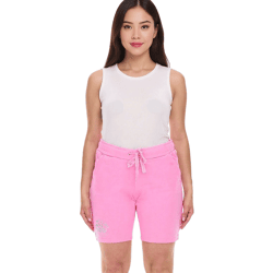 SOCCX by Carina Women's Casual Shorts, Short Cotton Pants, Summer Shorts 3643388_2007 Pink