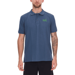 green SYLT Men's Polo Shirt, Slim Fit, Cotton Shirt, Short-Sleeve Shirt, Basic Shirt 0100-009 Blue