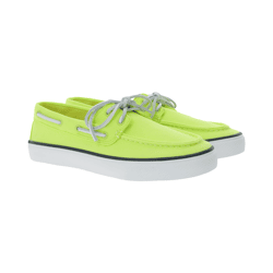 SPERRY Bahama 2.0 Canvas Boots-Schuhe nachhaltige Damen Freizeit-Schuhe mit Memory-Schaum Sohle STS88708 Lime-Grün