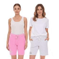 SOCCX by Carina Damen Freizeit-Shorts kurze Baumwoll-Hose Sommer-Shorts 3643388_2007 Rosa, Blau oder Hellgrau