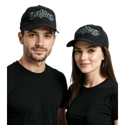 Limp Bizkit Unisex Metal-Band Trucker-Cap Baseball-Cap mit Logo-Stickerei Baumwoll-Cap Fan-Mütze 1233LB Schwarz