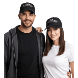 Limp Bizkit Unisex Rap-Rock-Band Trucker-Cap Baseball-Cap mit Logo-Stickerei Baumwoll-Cap Fan-Mütze Schwarz