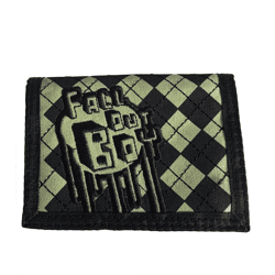 Fall Out Boy Stilvolle Band-Brieftasche mit auffälligen Motiv Gothic-Style Portemonnaie FW108967FOB Schwarz/Grün