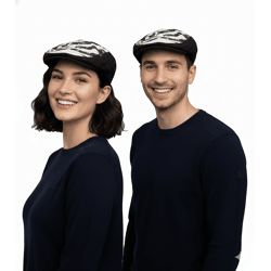 Misfits Unisex Punkband Schiebermütze stylische Alltags-Mütze mit Totenkopf-Motiv Fan-Artikel Schwarz/Weiß