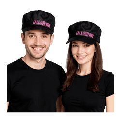 Fall Out Boy Alternative Rock-Band Baumwoll-Cap im Kadetten Style mit Klettverschluss FC103537FOB Schwarz