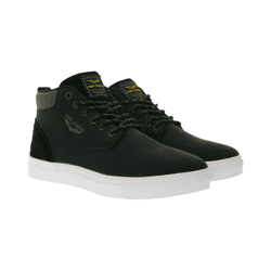 PME LEGEND Strike Herren Mid-Top Sneaker mit herausnehmbarer EVA-Innensohle Freizeit-Sneaker Schnür-Schuhe PBO216038-999 Schwarz