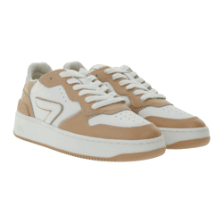 HUB Smash L31 Damen Sneaker mit Terry-Fütterung Echtleder-Schuhe W50008L31-L10-947 Weiß/Rosa
