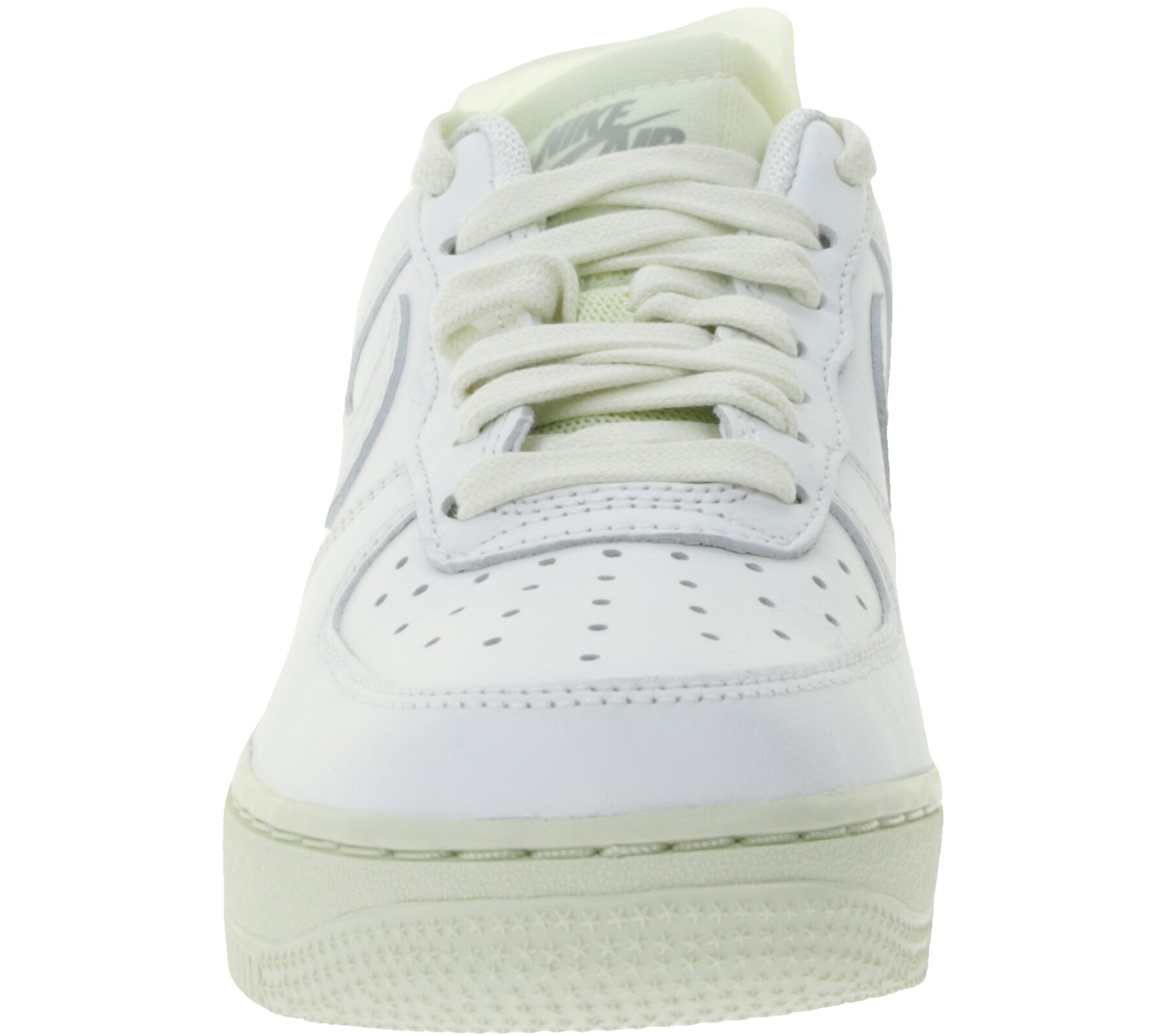 NIKE Air Force 1 LO PRM Unisex Sneaker Echtleder Turnschuhe mit Air-D&auml;mpfung Low-Top Sneaker DN5463 100 Wei&szlig;