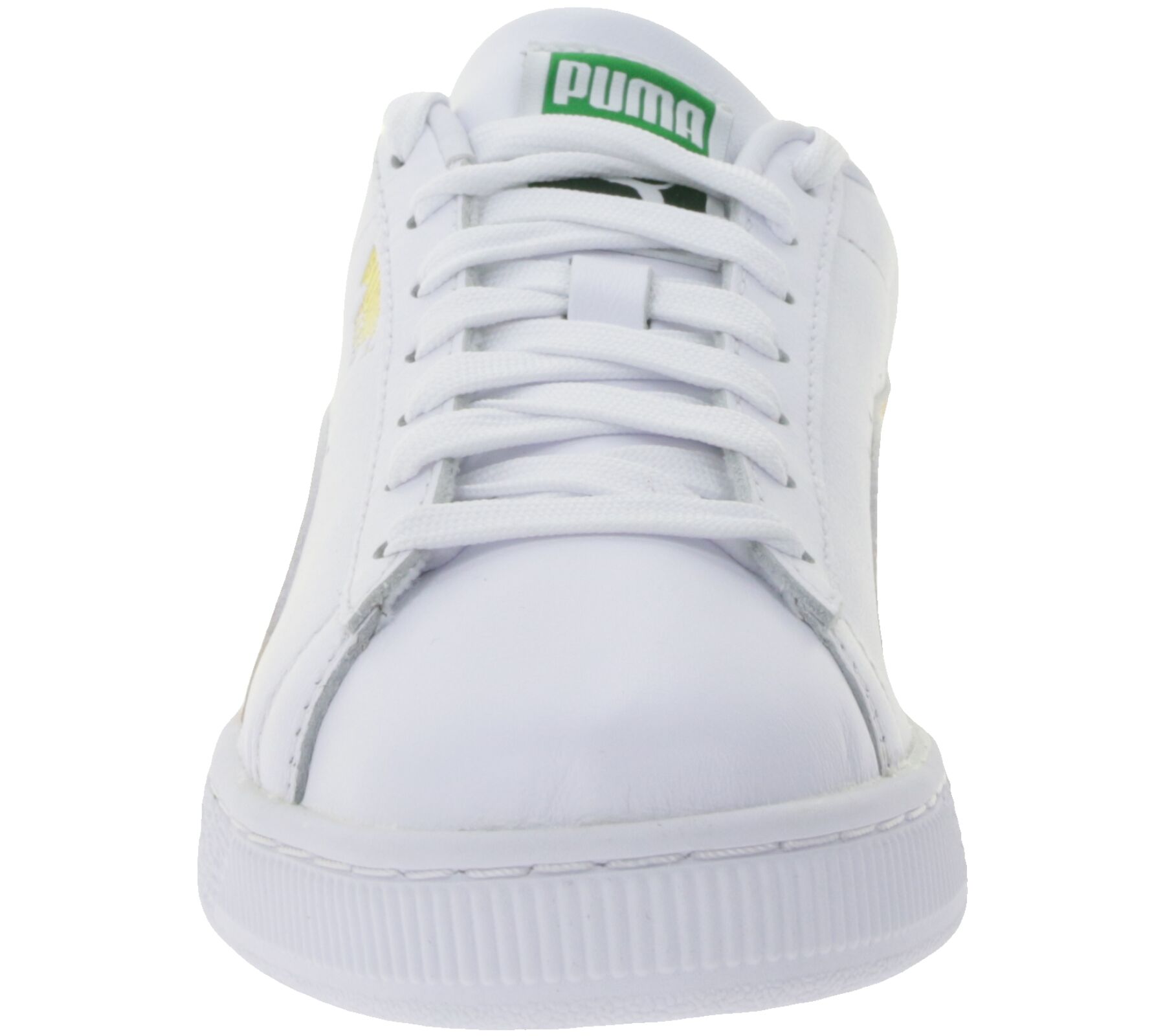 PUMA Basket Classic XXL Damen Echtleder-Schuhe Freizeit-Sneaker Low Schn&uuml;r-Schuhe 374923 Wei&szlig;