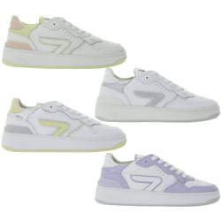HUB Smash L31 Damen Sneaker mit Terry-Fütterung Echtleder-Schuhe Turn-Schuhe W5008L31-L10 Weiß
