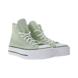 Converse Chuck Taylor All Star Lift Platform Damen Schuhe High Top Chucks mit SmartFOAM-Einlegesohle Retro-Sneaker A03541C Grün