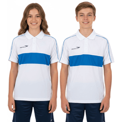 PENALTY Polo Matis Jr Kinder Polo-Hemd aus schnelltrocknendem DRY ON-Material Sport-Shirt 310703-1410 Weiß/Blau