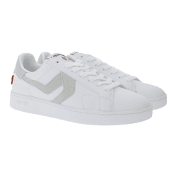 LEVI´S Swift Damen & Herren Freizeit-Sneaker Turnschuhe im Leder-Overlay-Look Schnür-Schuhe 235658-846G Weiß/Grau