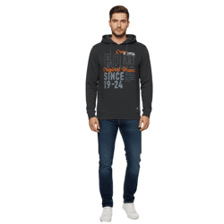 FQ1924 Erik Herren Sweatshirt Kapuzen-Pullover Baumwoll-Pulli mit Stickerei 21900544-ME 200278 Grau