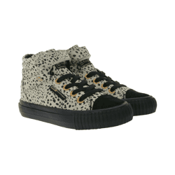 BRITISH KNIGHTS Dee Kinder Mid-Top Sneaker mit Punkten Mädchen und Jungen Schnür-Schuhe mit verstärktem Zehenbereich B48-3728C-01 Beige/