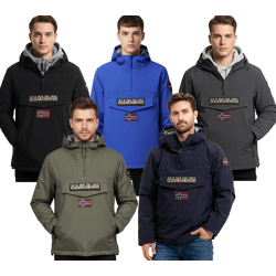 NAPAPIJRI Rainforest wasserabweisende Anorak-Jacke Winter-Jacke Grau, Schwarz, Royalblau, Dunkelblau oder Khaki