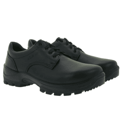 Alpina Kapla Damen & Herren Arbeits-Schuhe mit herausnehmbarer Sohle Sicherheits-Schuhe Echtleder-Schuhe 69012 Schwarz