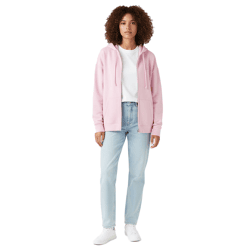 LEVI´S Damen Sweat-Jacke mit Kapuze Zip-Hoodie Baumwoll-Jacke A5945-0025 Rosa