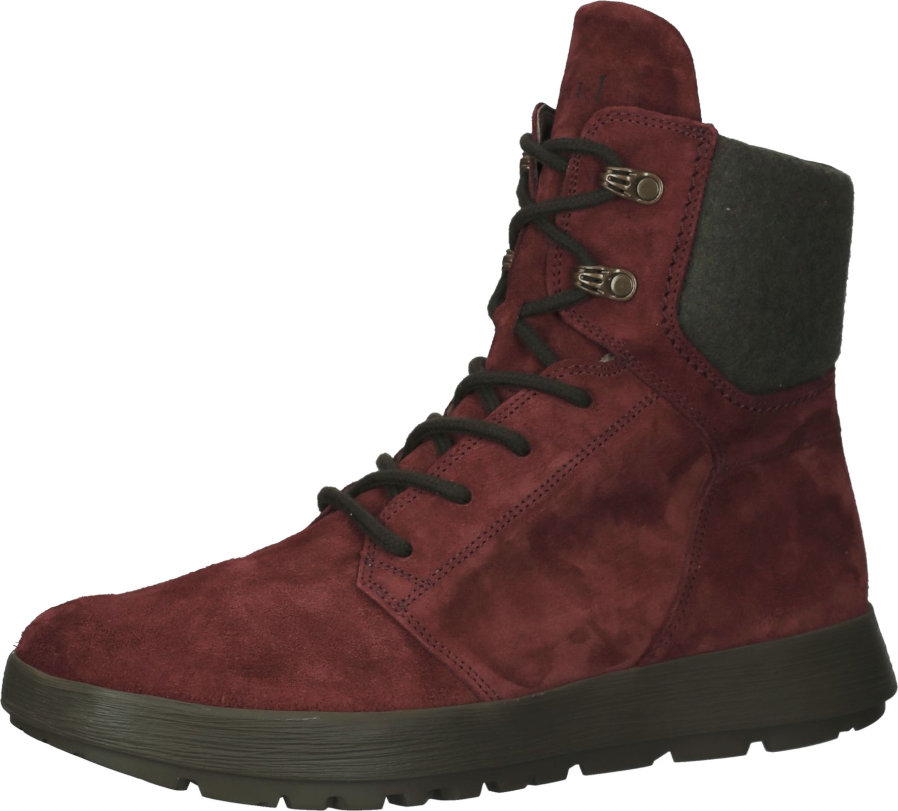Comfortable Think! Women's Lace-Up Ankle Boots 3-000626 5000 Red