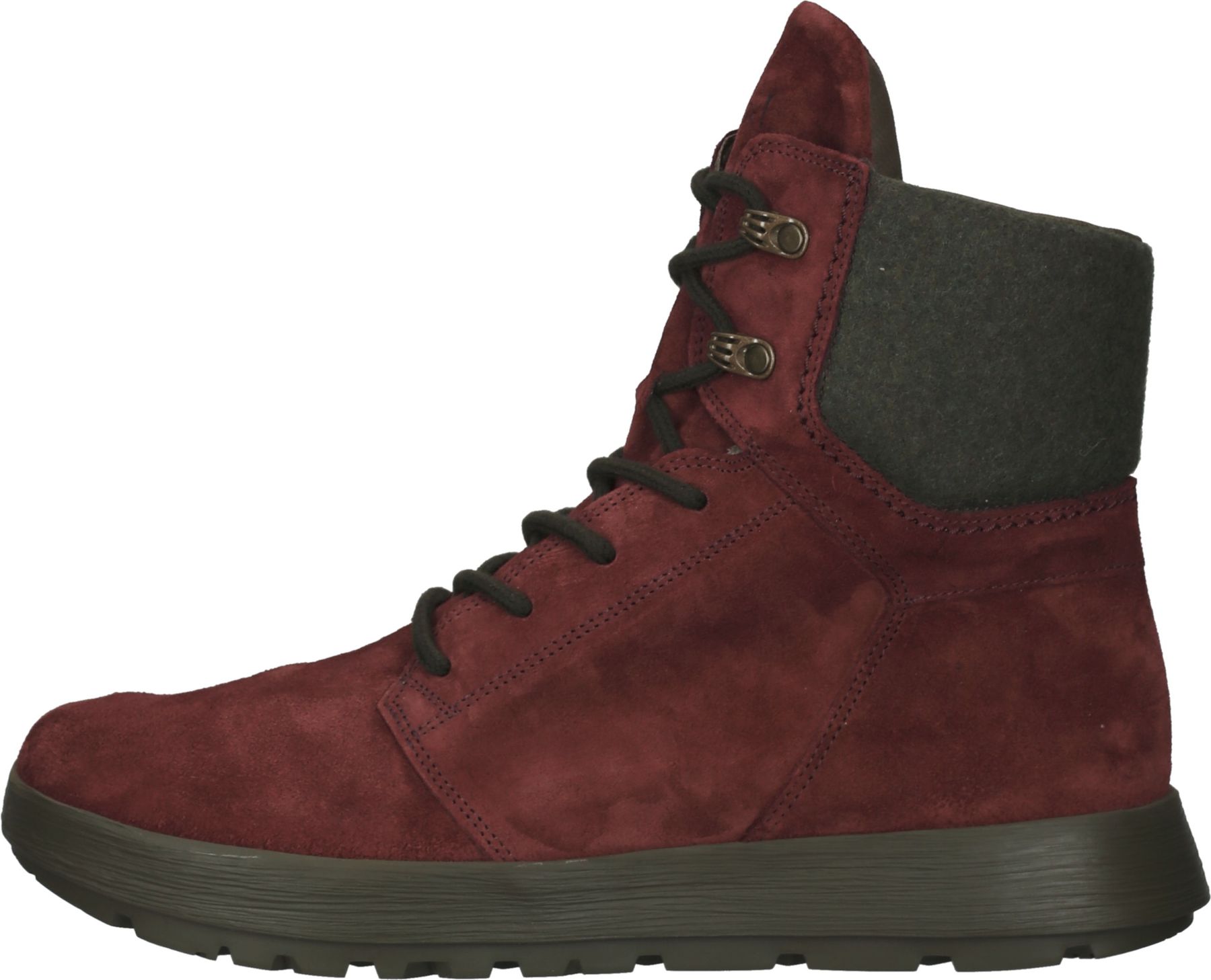 Comfortable Think! Women's Lace-Up Ankle Boots 3-000626 5000 Red