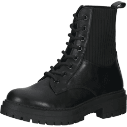 Modische La Strada Stiefelette Schnürschuhe für Damen 2103169 1901 Schwarz
