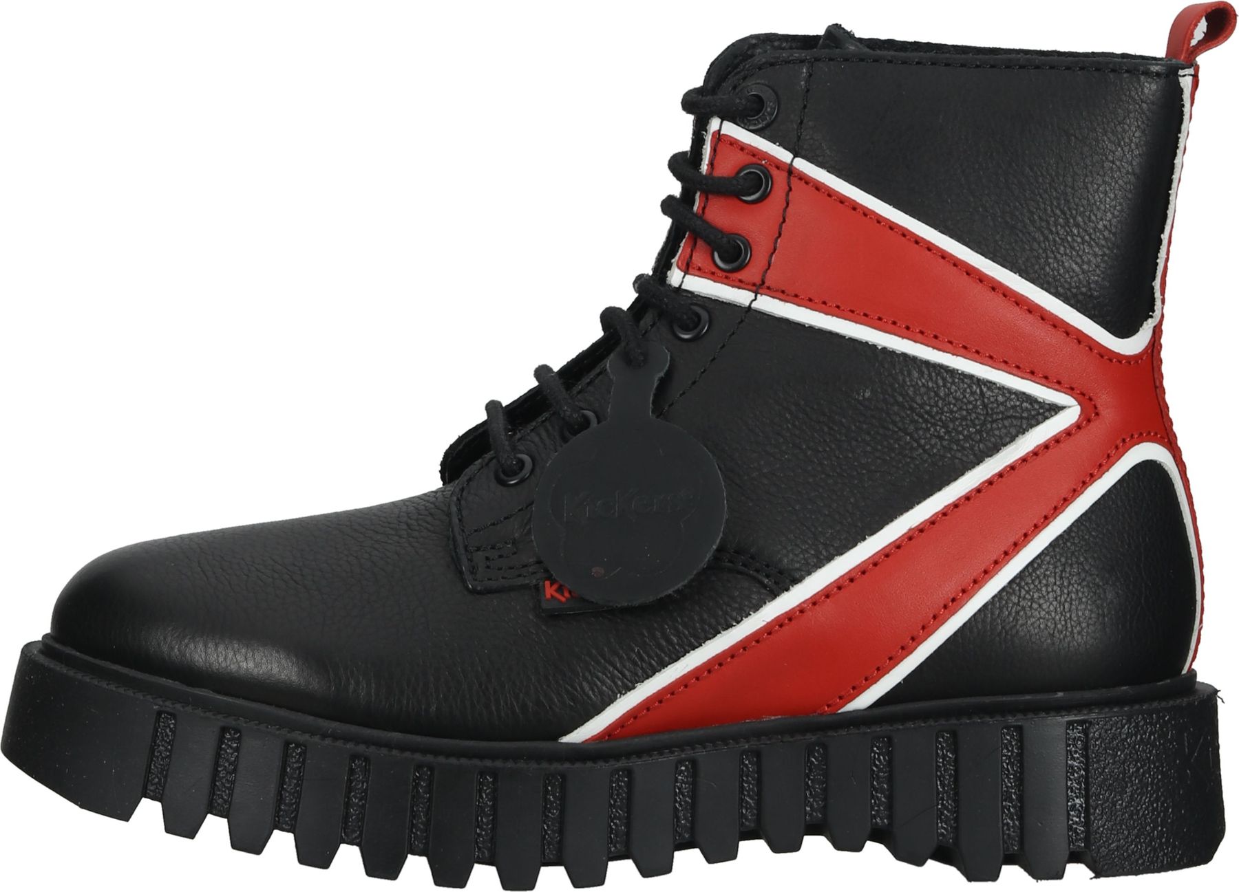 Bequeme Kickers Stiefelette Schn&uuml;rschuhe f&uuml;r Damen 910624-50 83 Schwarz