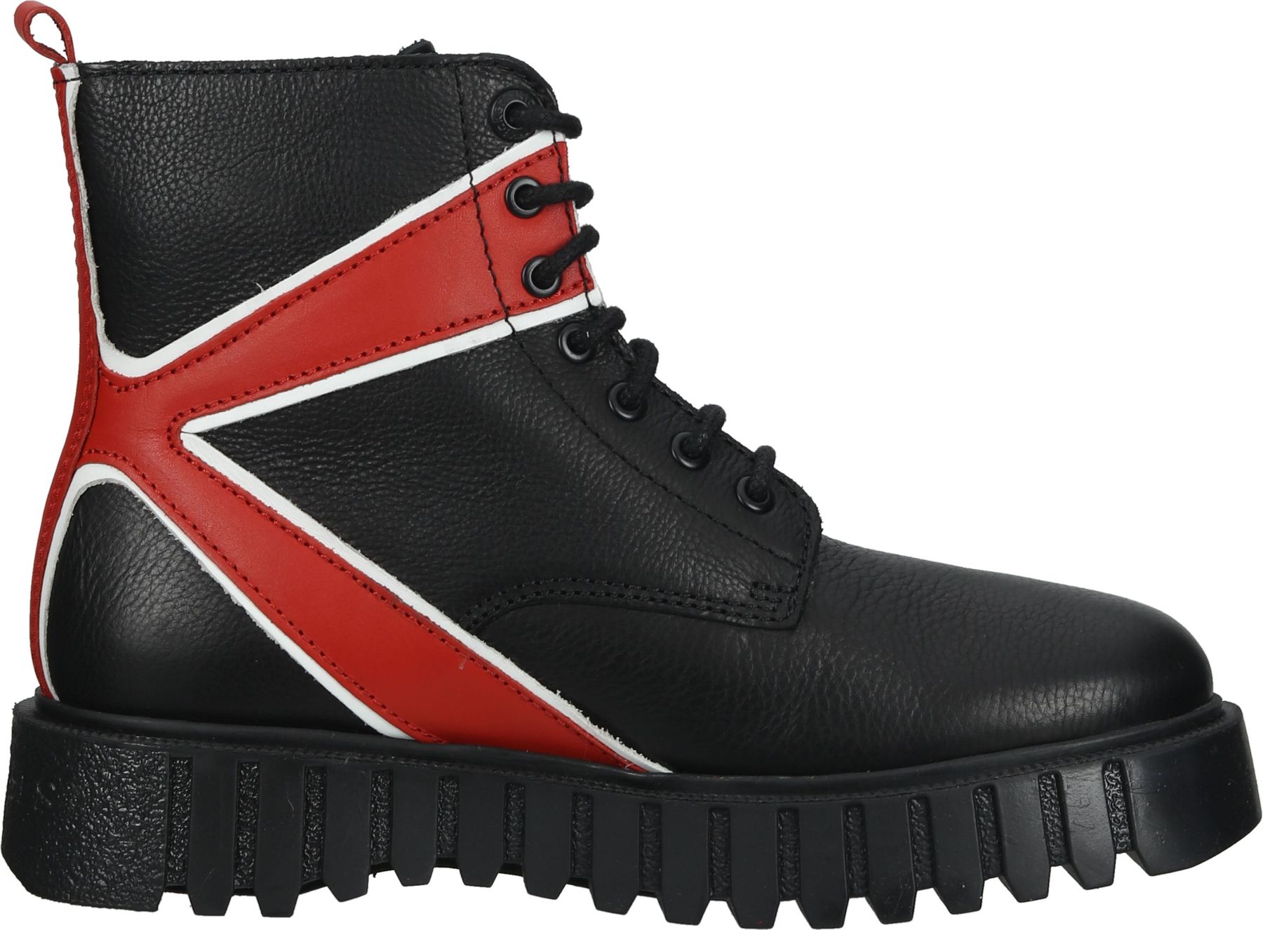 Bequeme Kickers Stiefelette Schn&uuml;rschuhe f&uuml;r Damen 910624-50 83 Schwarz