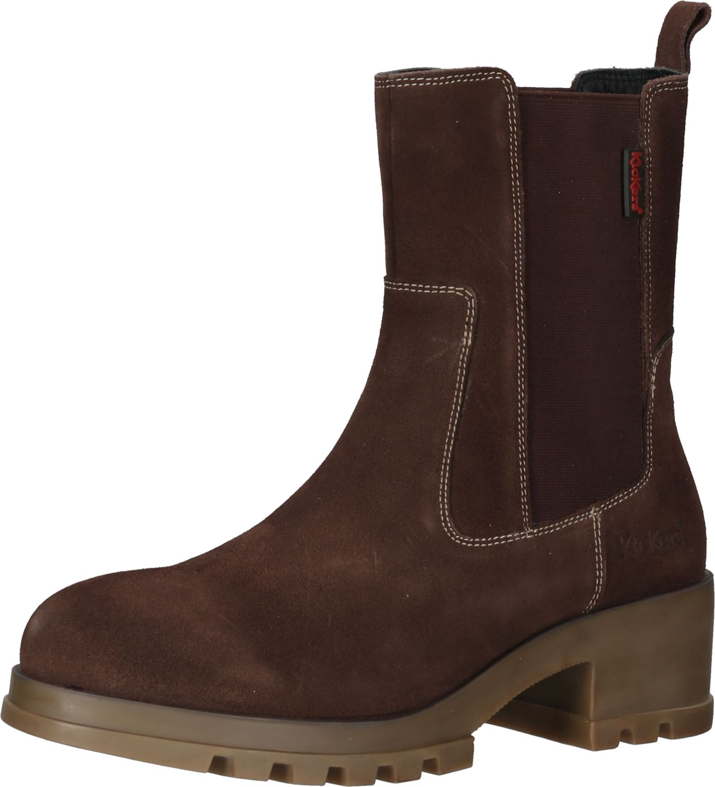 Elegante Kickers Stiefelette Schlupfschuhe f&uuml;r Damen 911550-50 9 Braun