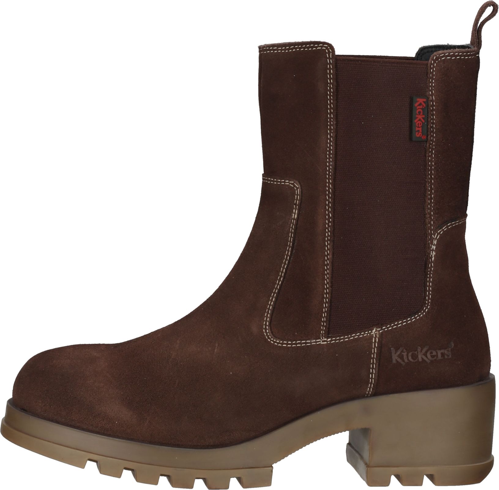 Elegante Kickers Stiefelette Schlupfschuhe f&uuml;r Damen 911550-50 9 Braun