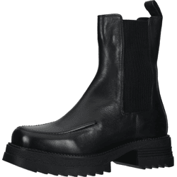 Modische LAZAMANI Stiefelette Schlupfschuhe für Damen 85.397 black Schwarz