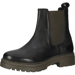 Komfortable LAZAMANI Stiefelette Schlupfschuhe für Damen 85.417 khaki-black Grün