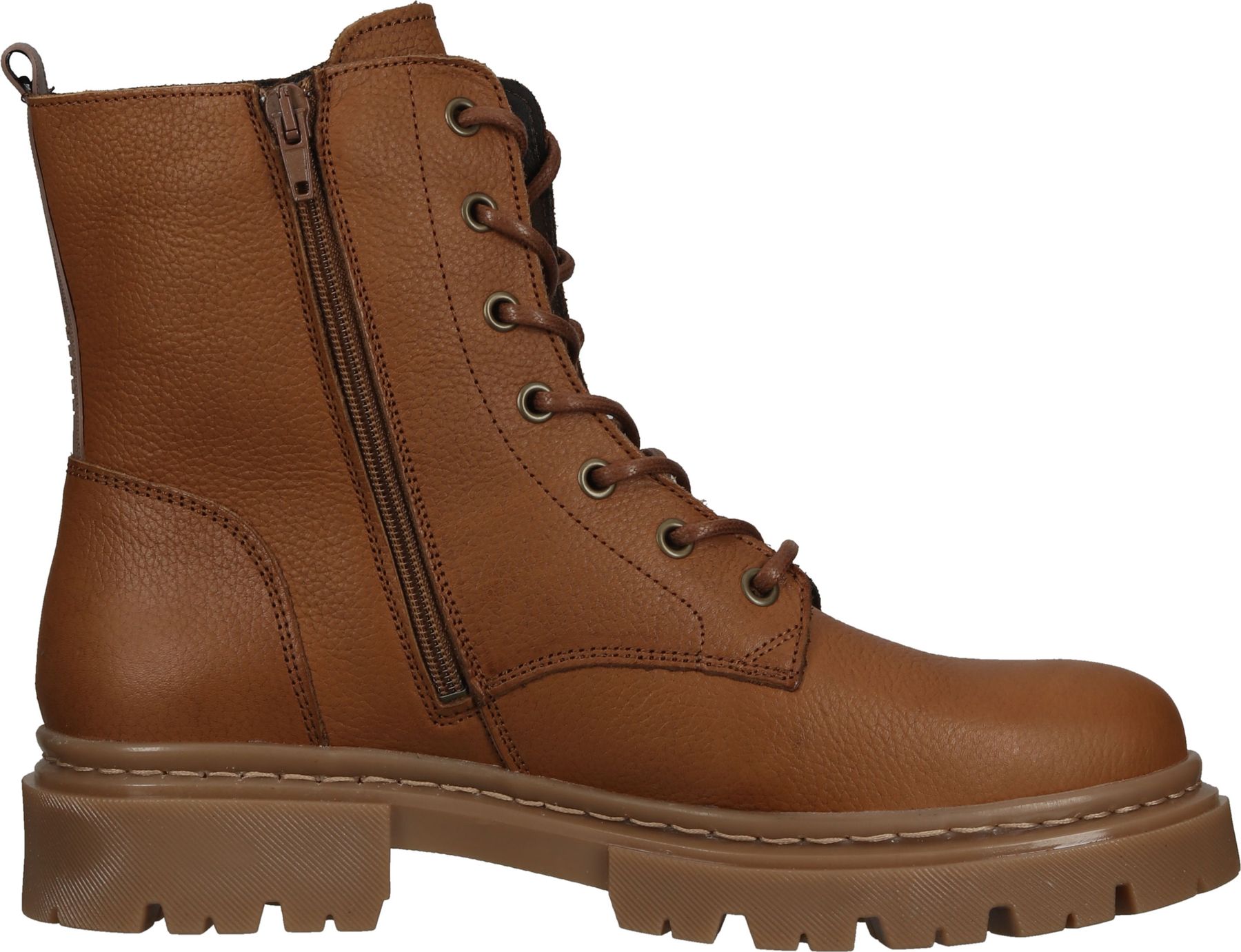 Trendige BULLBOXER Stiefelette Schn&uuml;rschuhe f&uuml;r Damen 610504E6LC NUTT Braun