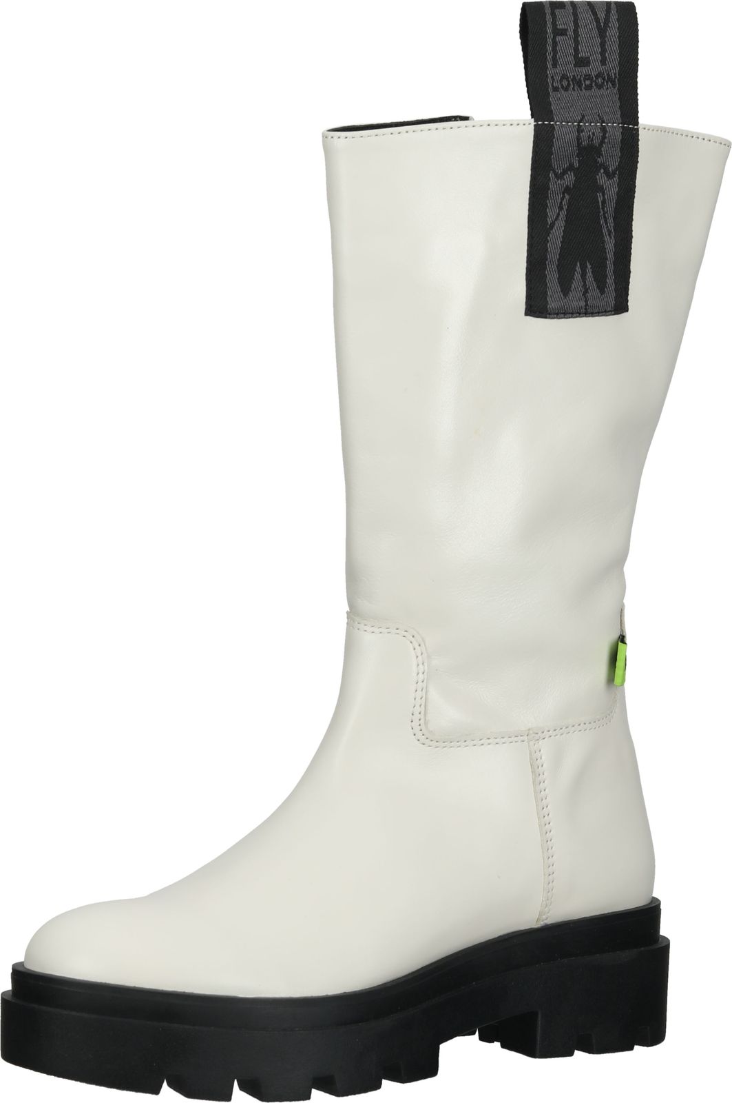 Modische FLY London Stiefel Stiefel f&uuml;r Damen P144882 001 Wei&szlig;