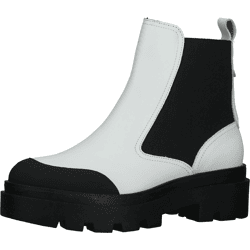 Komfortable FLY London Stiefelette Schlupfschuhe für Damen P144879 001 Weiß