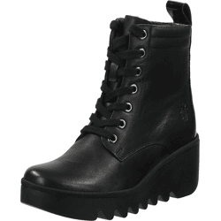 Modische FLY London Stiefelette Schnürschuhe für Damen P501329 011 Schwarz