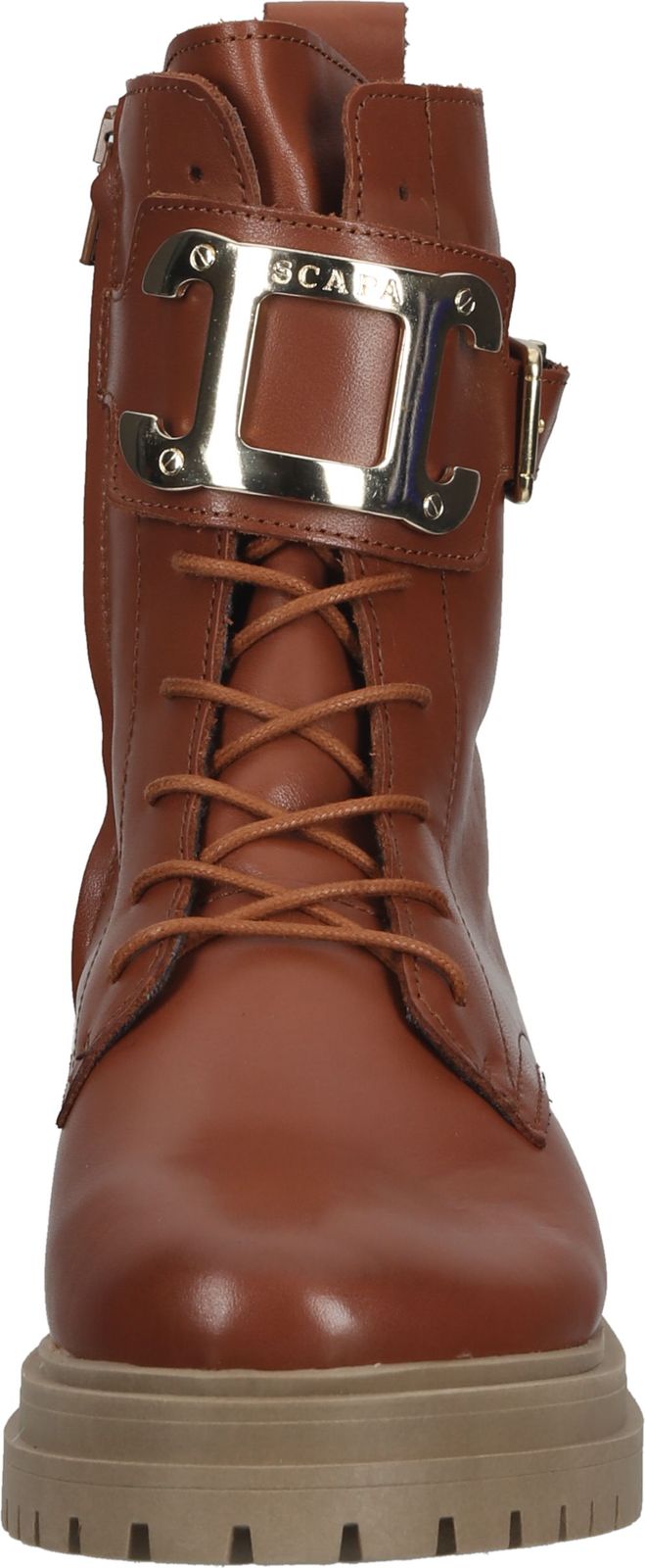 Sportliche SCAPA Stiefelette Schn&uuml;rschuhe f&uuml;r Damen 21/6699 590 Braun