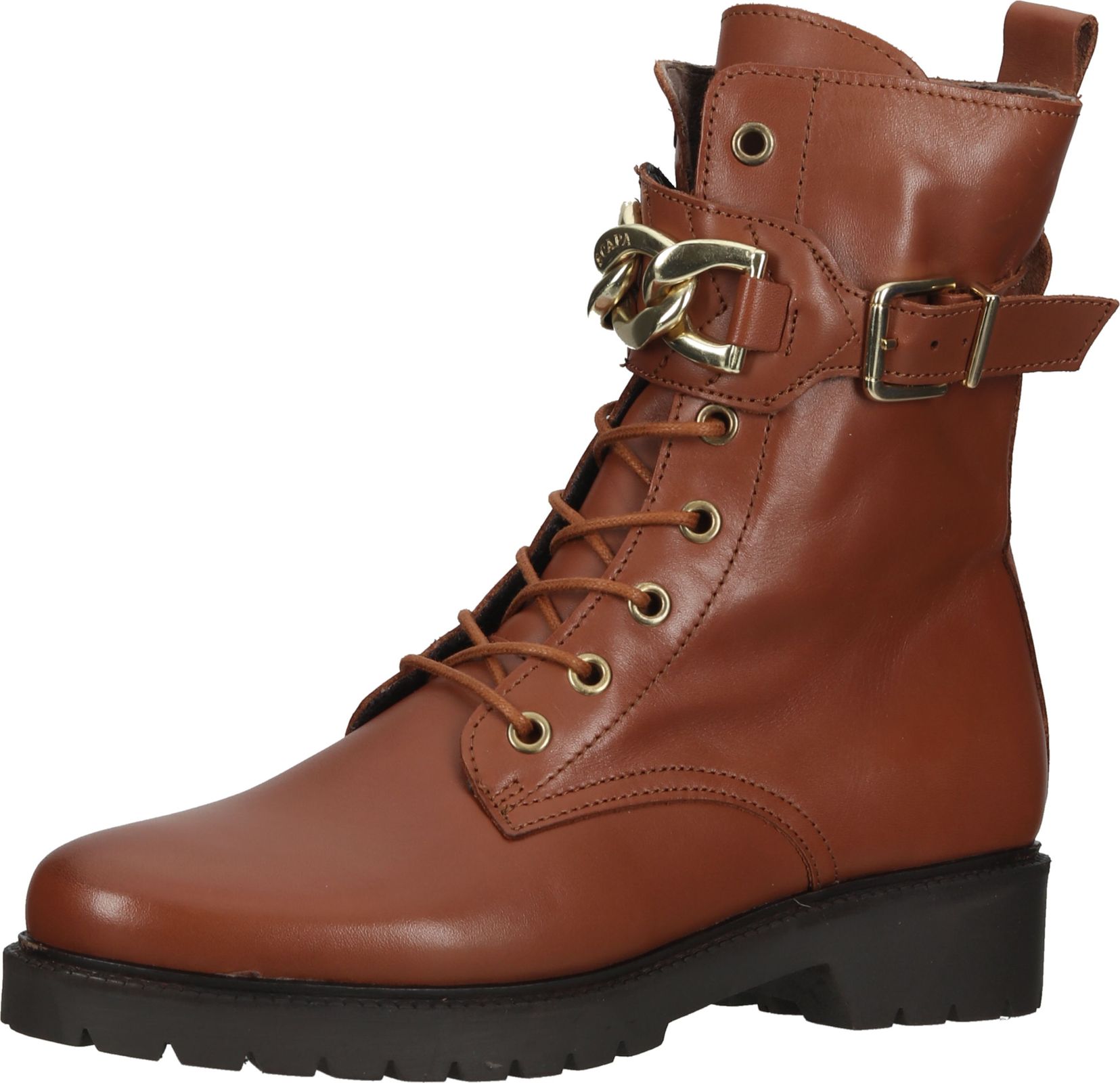 Vielseitige SCAPA Stiefelette Schn&uuml;rschuhe f&uuml;r Damen 21/6665 530 Braun