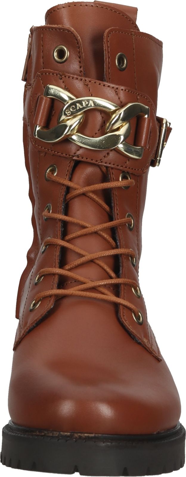 Vielseitige SCAPA Stiefelette Schn&uuml;rschuhe f&uuml;r Damen 21/6665 530 Braun