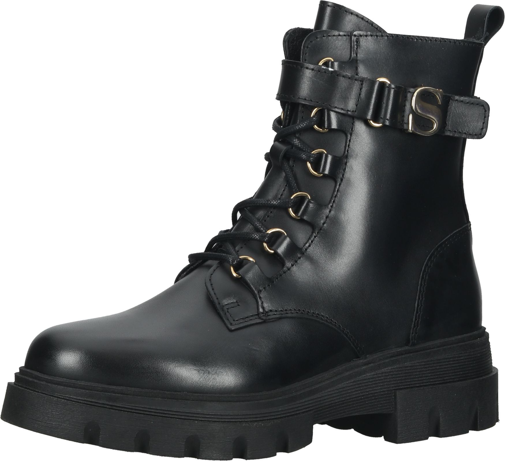 Sportliche SCAPA Stiefelette Schn&uuml;rschuhe f&uuml;r Damen 21/6684 900 Schwarz