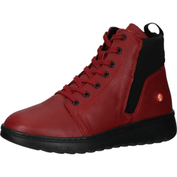 Bequeme softinos Stiefelette Schnürschuhe für Damen P900713 004 Rot