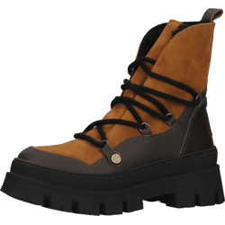 Hochwertige Steve Madden Stiefelette Schnürschuhe für Damen Fuzzy SM11002208-CDB Braun