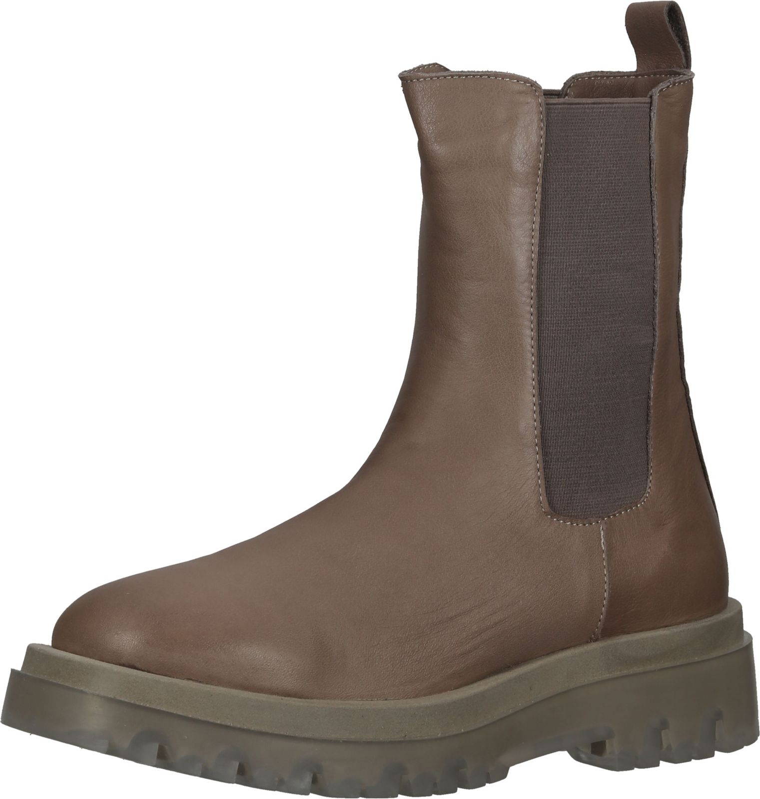 Elegante LAZAMANI Stiefelette Schlupfschuhe f&uuml;r Damen 67.071 taupe Beige