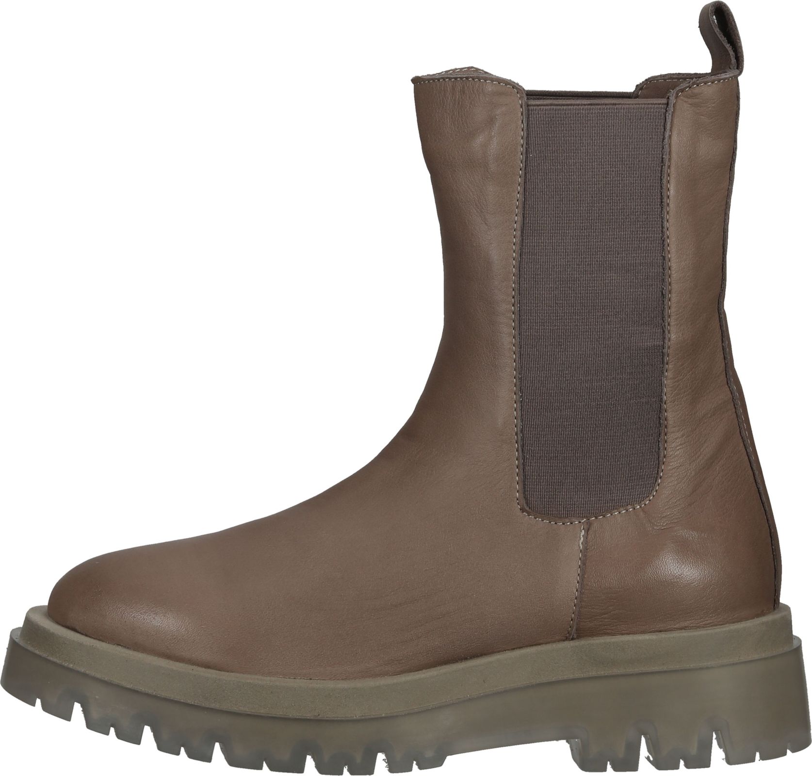 Elegante LAZAMANI Stiefelette Schlupfschuhe f&uuml;r Damen 67.071 taupe Beige