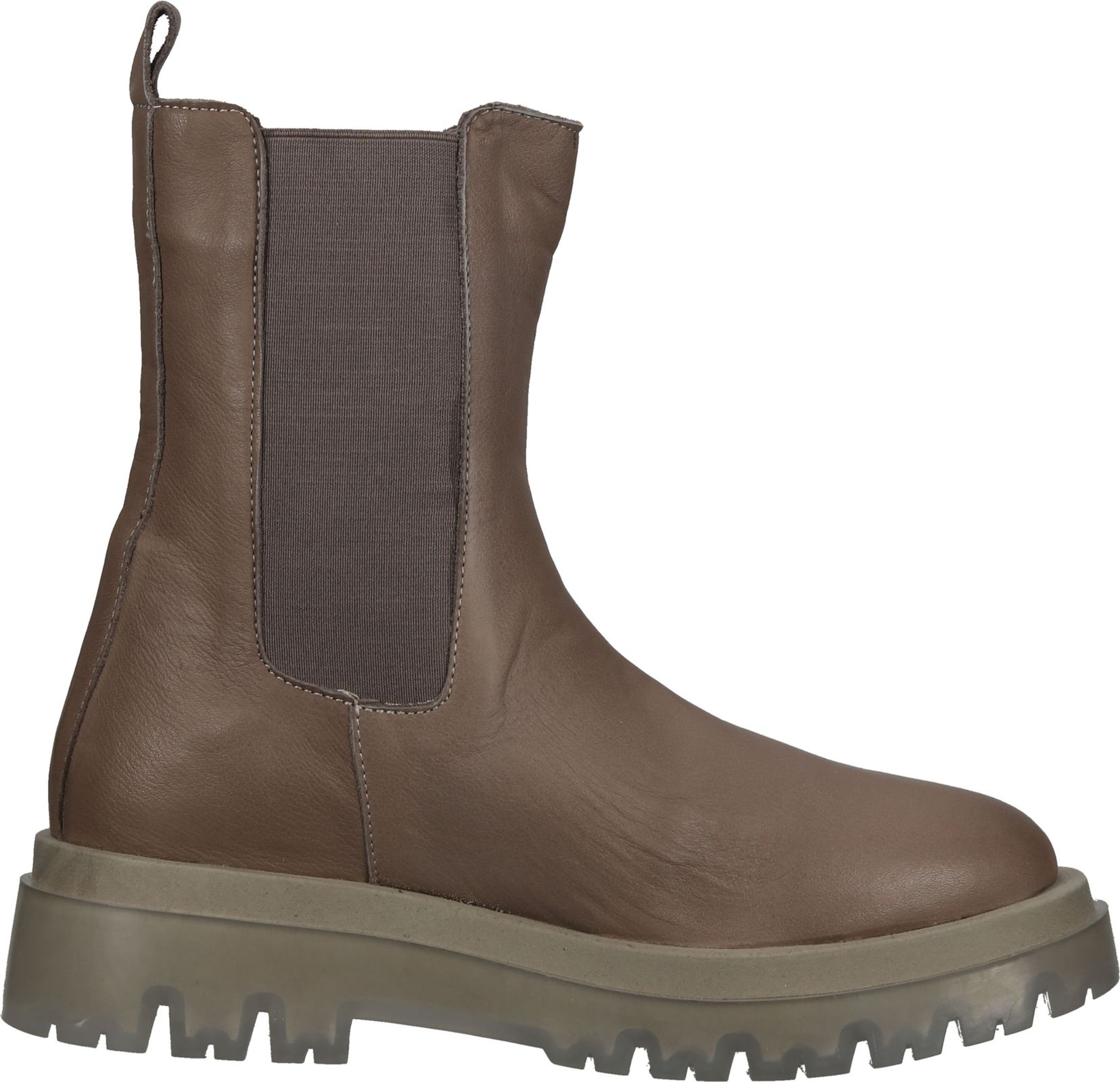 Elegante LAZAMANI Stiefelette Schlupfschuhe f&uuml;r Damen 67.071 taupe Beige